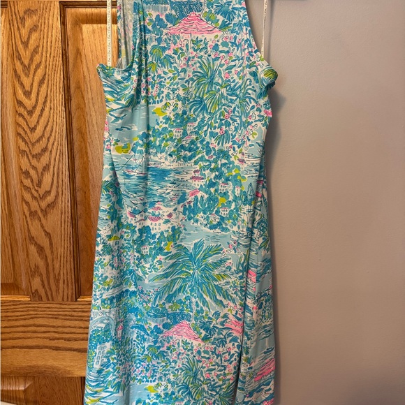 Lilly Pulitzer Dresses & Skirts - Lilly Pulitzer Margot Blue and Green Tropical Dress medium